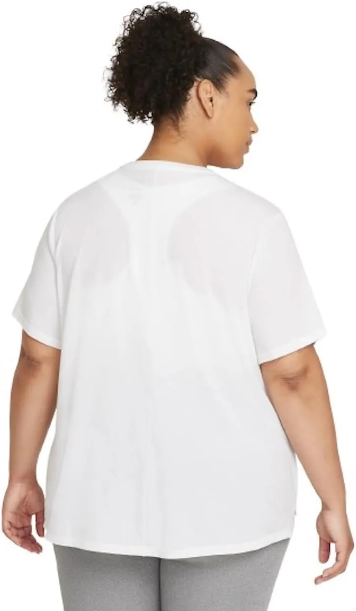 Nike Women's Dri-FIT UV One Luxe Standard Fit Short-Sleeve Top