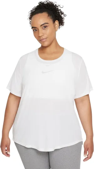 Nike Women's Dri-FIT UV One Luxe Standard Fit Short-Sleeve Top