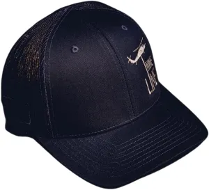 Nine Line Snapback Dropline Hat - Adjustable Baseball Cap with Mesh - Embroidered American Flag and NL Dropline