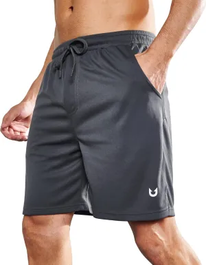 NORTHYARD Men's Athletic Workout Shorts 7'' Gym Running Short Quick Dry Lightweight Tennis Basketball with Zipper Pockets