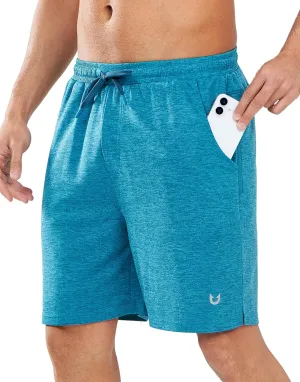 NORTHYARD Men's Athletic Workout Shorts 7'' Gym Running Short Quick Dry Lightweight Tennis Basketball with Zipper Pockets