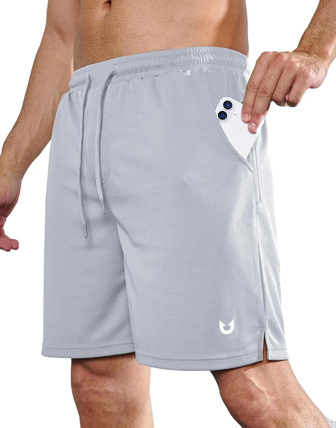 NORTHYARD Men's Athletic Workout Shorts 7'' Gym Running Short Quick Dry Lightweight Tennis Basketball with Zipper Pockets