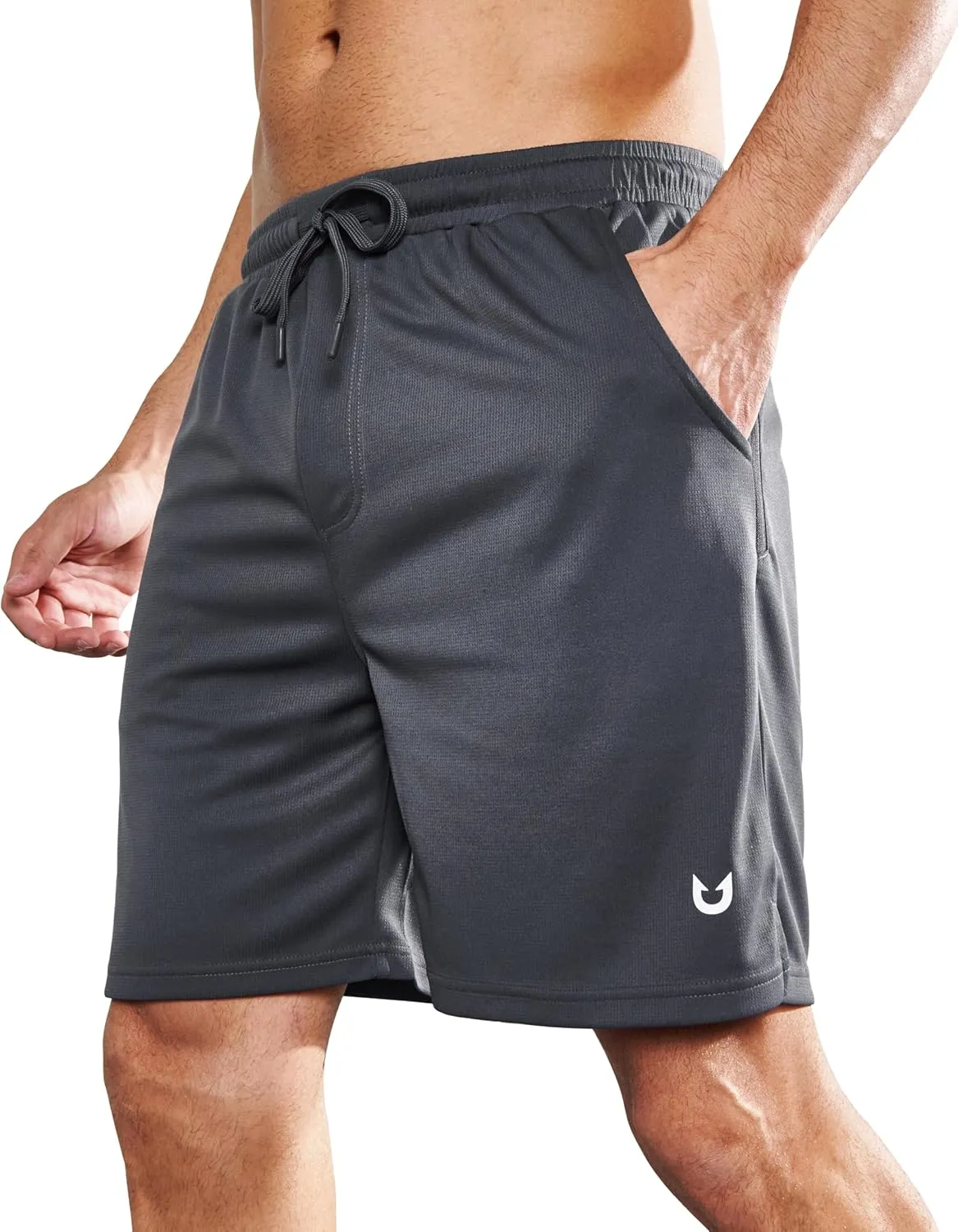 NORTHYARD Men's Athletic Workout Shorts 7'' Gym Running Short Quick Dry Lightweight Tennis Basketball with Zipper Pockets