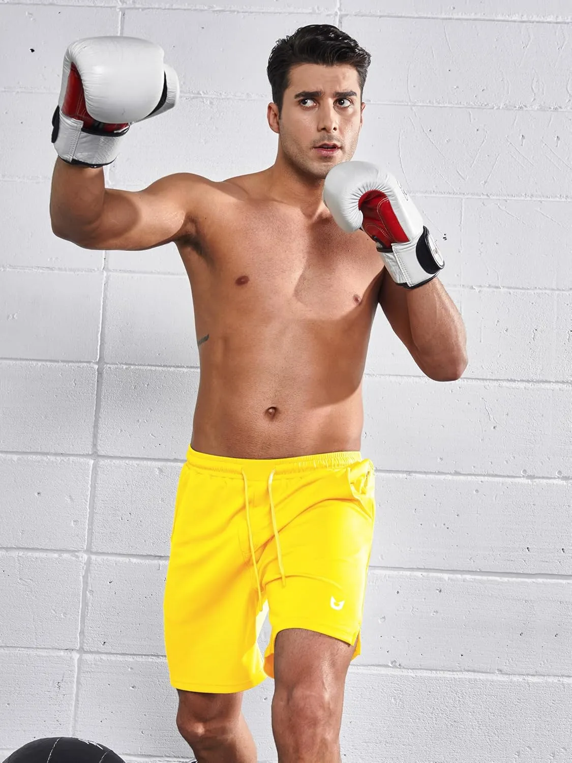 NORTHYARD Men's Athletic Workout Shorts 7'' Running Gym Short Tennis Basketball Quick Dry Lightweight with Zipper Pockets