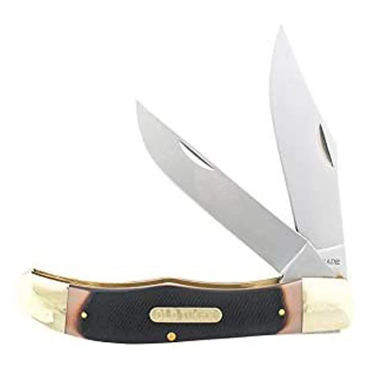 Old Timer 25OT Hunter 9.3in S.S. Traditional Folding Knife with 4in Clip Point Blade and Sawcut Handle