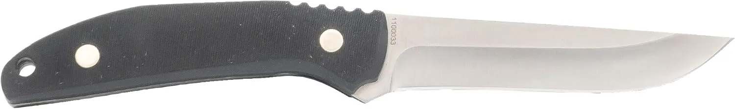 Old Timer 993OT 8in High Carbon S.S. Full Tang Fixed Blade Knife with a 4in Drop Point Blade and Saw Cut Handle for Outdoor, Hunting, Camping and EDC