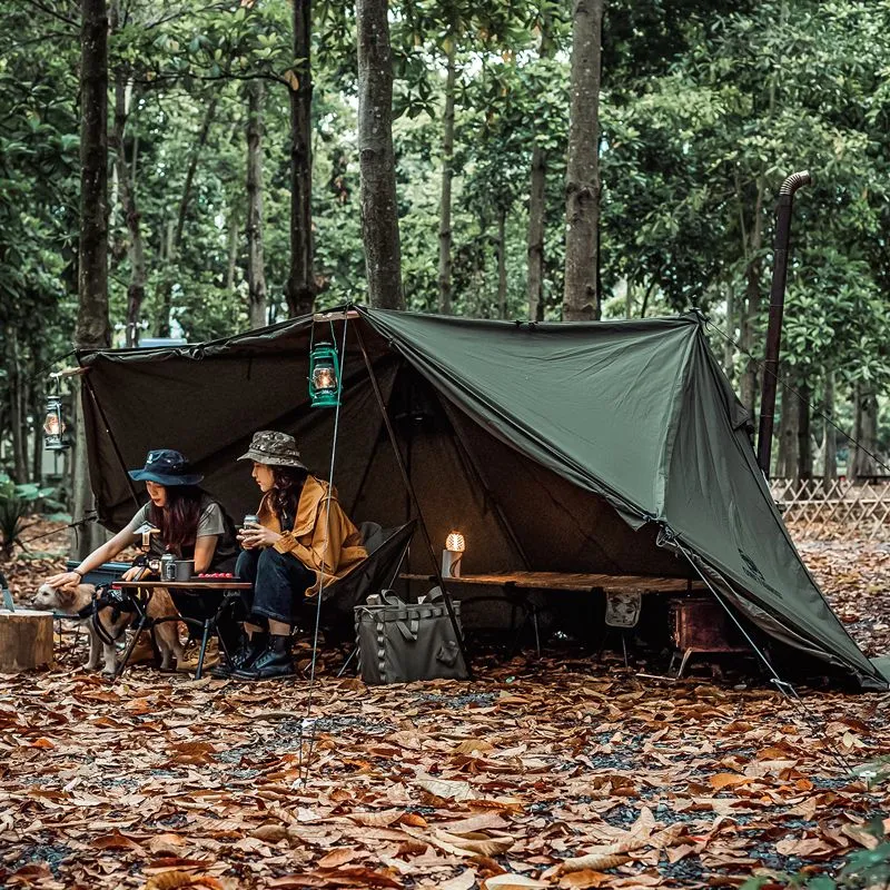 OneTigris Roc Shield Bushcraft 2-3 person Tent TC Version - Ranger Green