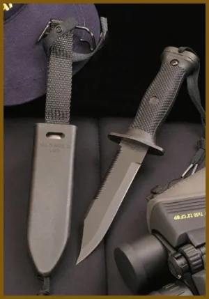 Ontario MK3 Navy Fixed 6.0 in Black Blade Polymer Handle