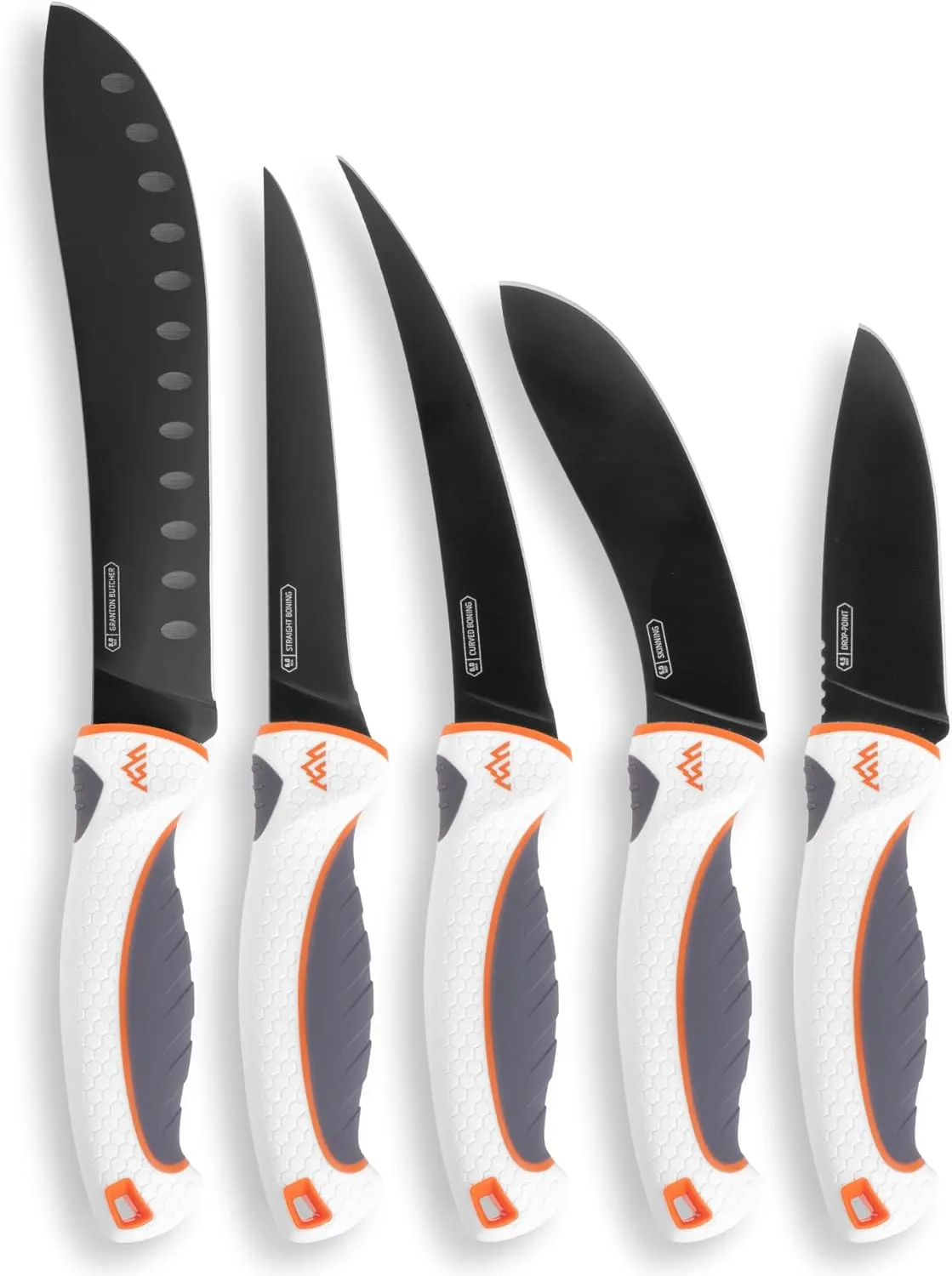 OUTDOOR EDGE ErgoMax 6-Piece Professional Game Processing Knife Set | Caping & Boning Knives, Skinning Knife, Butcher Knife | Elite Big Game, Elk & Deer Hunting Gear | Perfect Field Dressing Knife Set