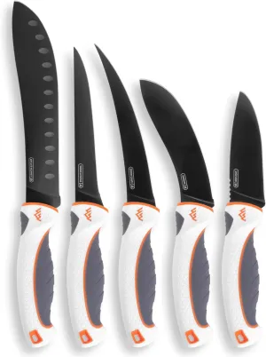 OUTDOOR EDGE ErgoMax 6-Piece Professional Game Processing Knife Set | Caping & Boning Knives, Skinning Knife, Butcher Knife | Elite Big Game, Elk & Deer Hunting Gear | Perfect Field Dressing Knife Set