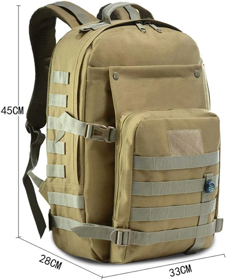 Outdoor Sports Pack Hiking Bag Tactical Rucksack Camo Knapsack Combat Camouflage Tactical 40L Molle Backpack