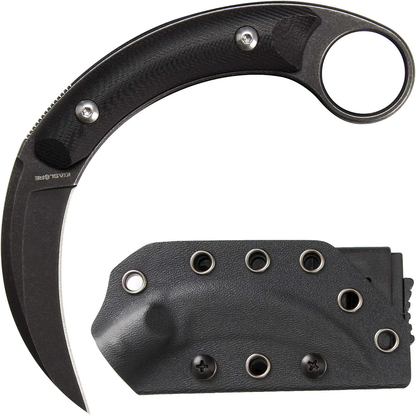 Outdoor Talons Knives D2 Steel Shadow Claw Outdoor Survival Claw Tactical Teeth Knife Camping EDC Hiking Tools Kydex Sheaths