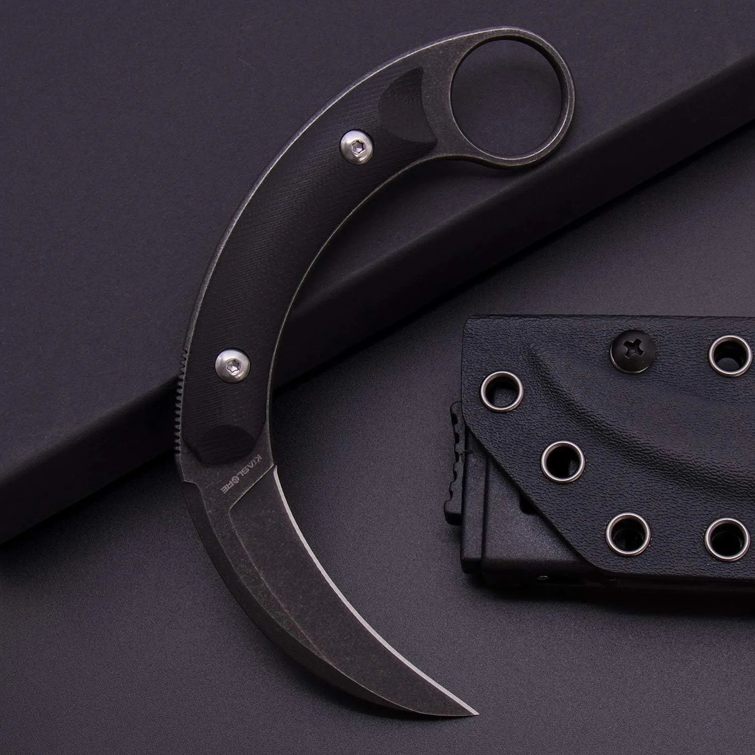 Outdoor Talons Knives D2 Steel Shadow Claw Outdoor Survival Claw Tactical Teeth Knife Camping EDC Hiking Tools Kydex Sheaths
