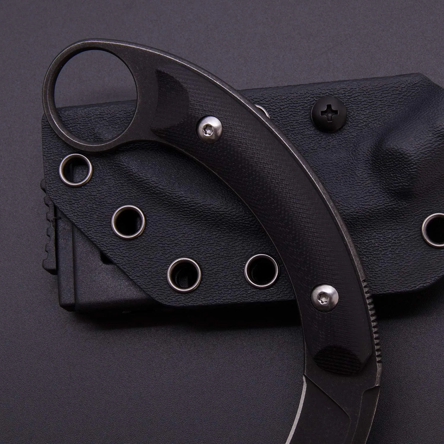 Outdoor Talons Knives D2 Steel Shadow Claw Outdoor Survival Claw Tactical Teeth Knife Camping EDC Hiking Tools Kydex Sheaths