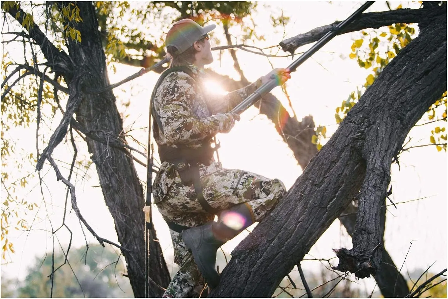Outdoors Safe-Line 30' Durable Nylon Outdoor Hunting & Treestand Safe System for Tree Climbing - Single Pack