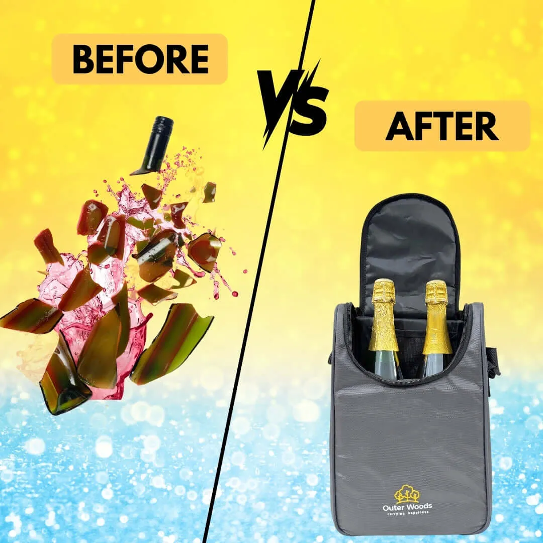 Outer Woods Insulated 2 Bottle Cooler Bag