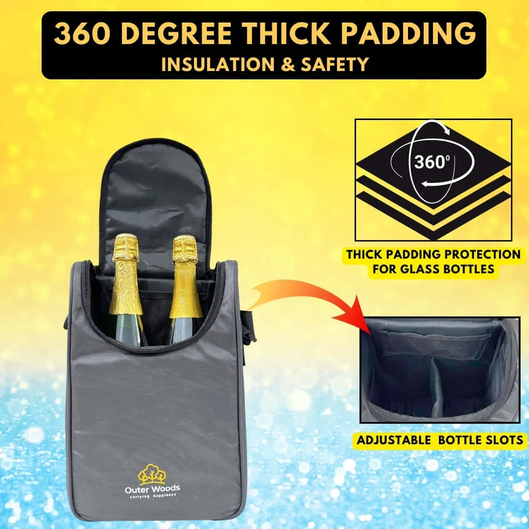 Outer Woods Insulated 2 Bottle Cooler Bag