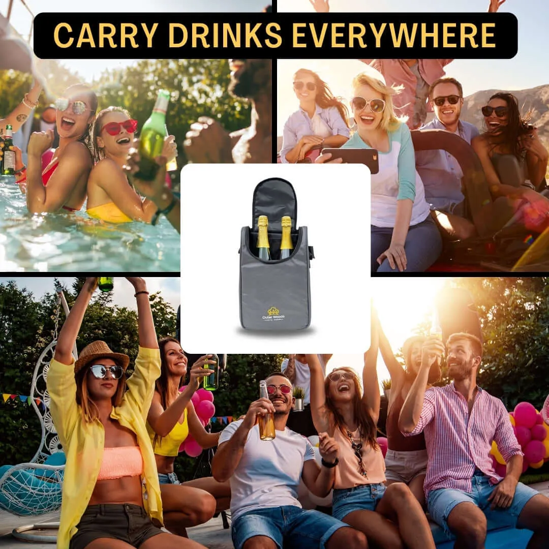 Outer Woods Insulated 2 Bottle Cooler Bag
