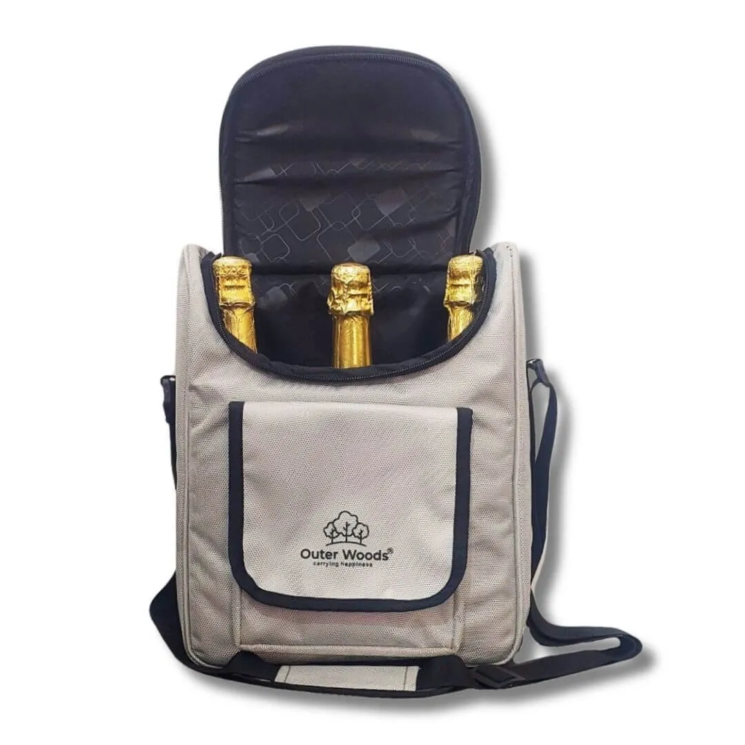 Outer Woods Insulated 3 Bottle Cooler Bag