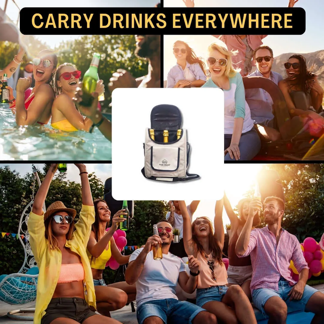 Outer Woods Insulated 3 Bottle Cooler Bag
