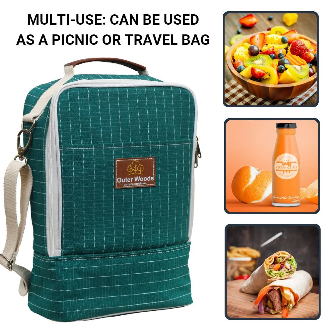 Outer Woods Premium Insulated 2 Bottle Cooler Bag