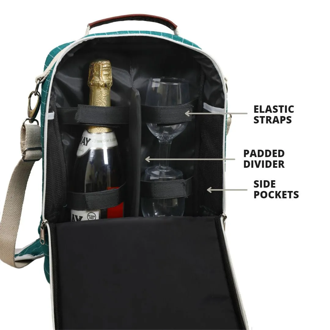 Outer Woods Premium Insulated 2 Bottle Cooler Bag