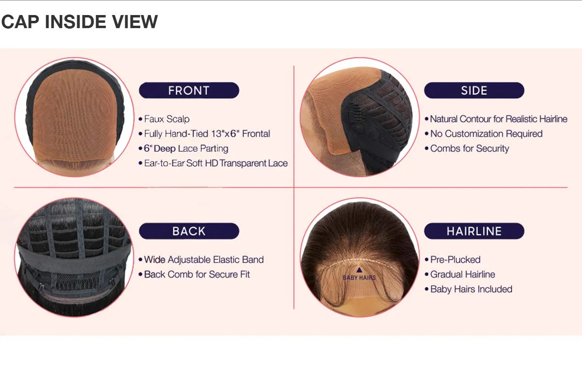 Outre Lace Front Wig - Perfect Hair Line 13X6 Faux Scalp - Laurel (DR4/CREAMY MOCHA)