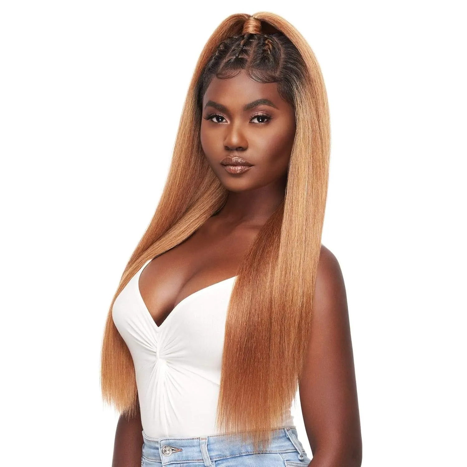 Outre Perfect Hair Line Synthetic 13x6 Faux Scalp Lace Front Wig - KATYA (613)