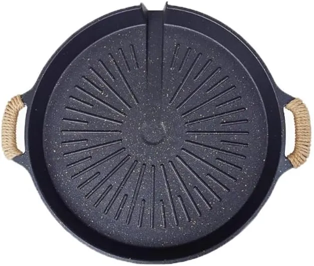 Pan Outdoor Portable Camping Iron Plate Barbecue Card Stove Home Frying Pan Barbecue Plate