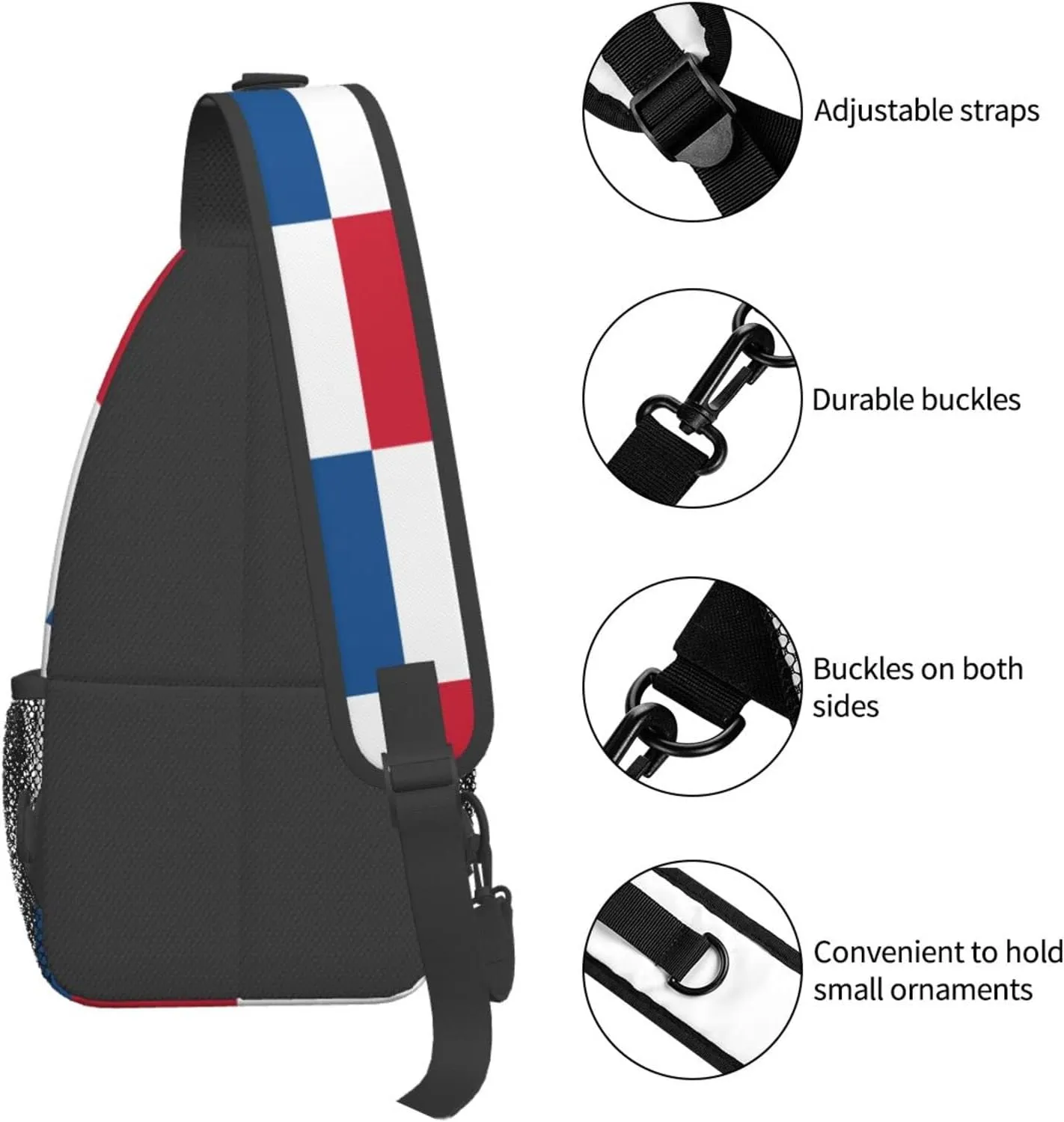 Panama Countries Flag Hiking Daypacks Cross-body Sling Backpack for Men Women Outdoor Cycling Hiking Travel