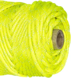 Paracord Planet 700lb Criss Cross Double-Reflective Paracord - 2 Bright Retro-Reflective Tracers for The Best in High-Visibility Cord - 100% Nylon Cord is Made in The USA