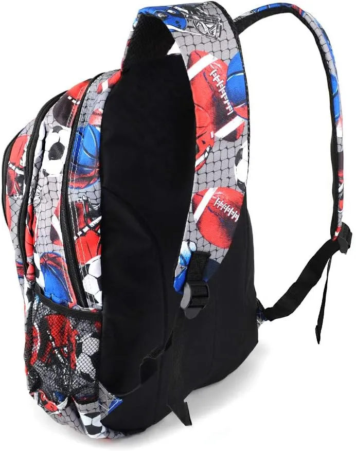 Parquet Travel Backpack For Outdoors,Luggage,Laptops - Adults Sports Bookbag, Soccer & Football, (Gray)