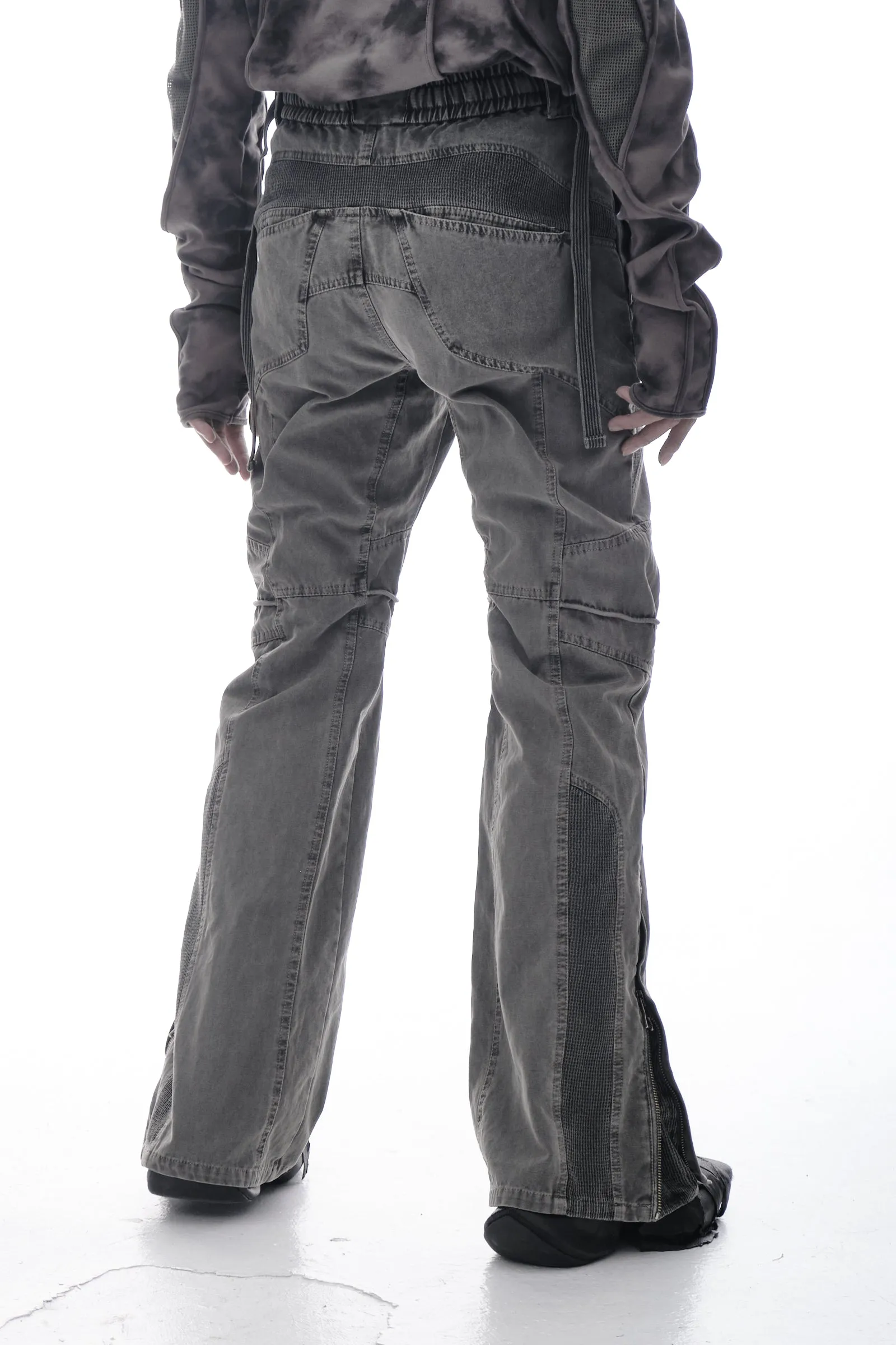 Patchwork utility pants