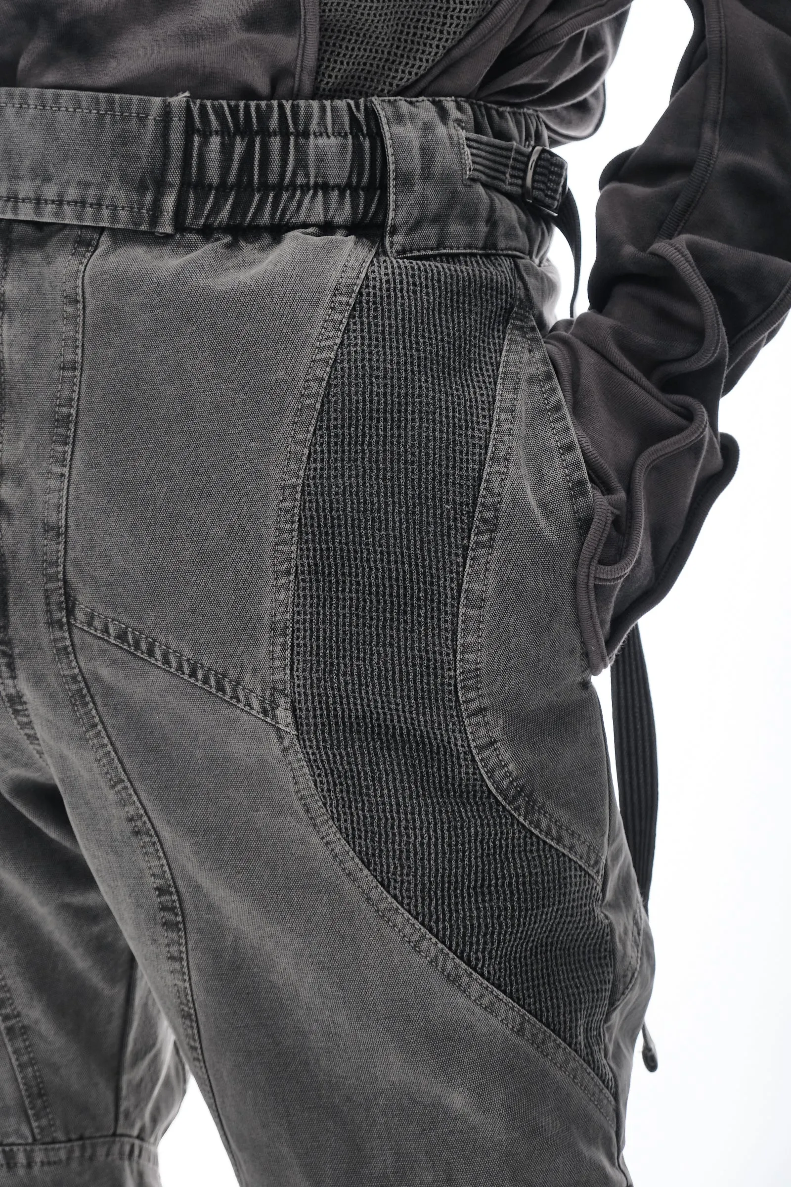 Patchwork utility pants