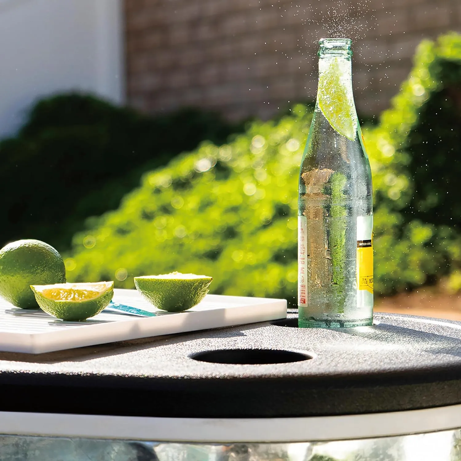 Permasteel 120-Qt Rolling Ice Chest, Portable Patio Party Bar Drink Cooler Cart with Wheels, Drink Dividers - Perfect for Outdoor or Indoor Entertaining, and Parties, Galvanized Steel