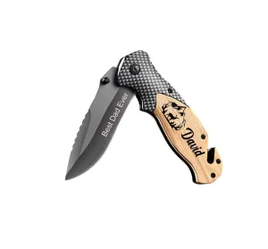 Personalized Pocket Knife - Custom Knife - Handmade Mens Gift - Boyfriend Gift - Fathers Day Gift - Engraved Pocket Knife - Groomsman - Wedding knives - Husband Gift