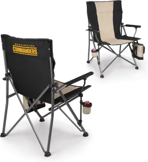PICNIC TIME NFL Unisex-Adult NFL Big Bear XXL Camp Chair with Cooler, Heavy Duty Beach Chair, 500 lb Capacity Camping Chair with Carry Bag