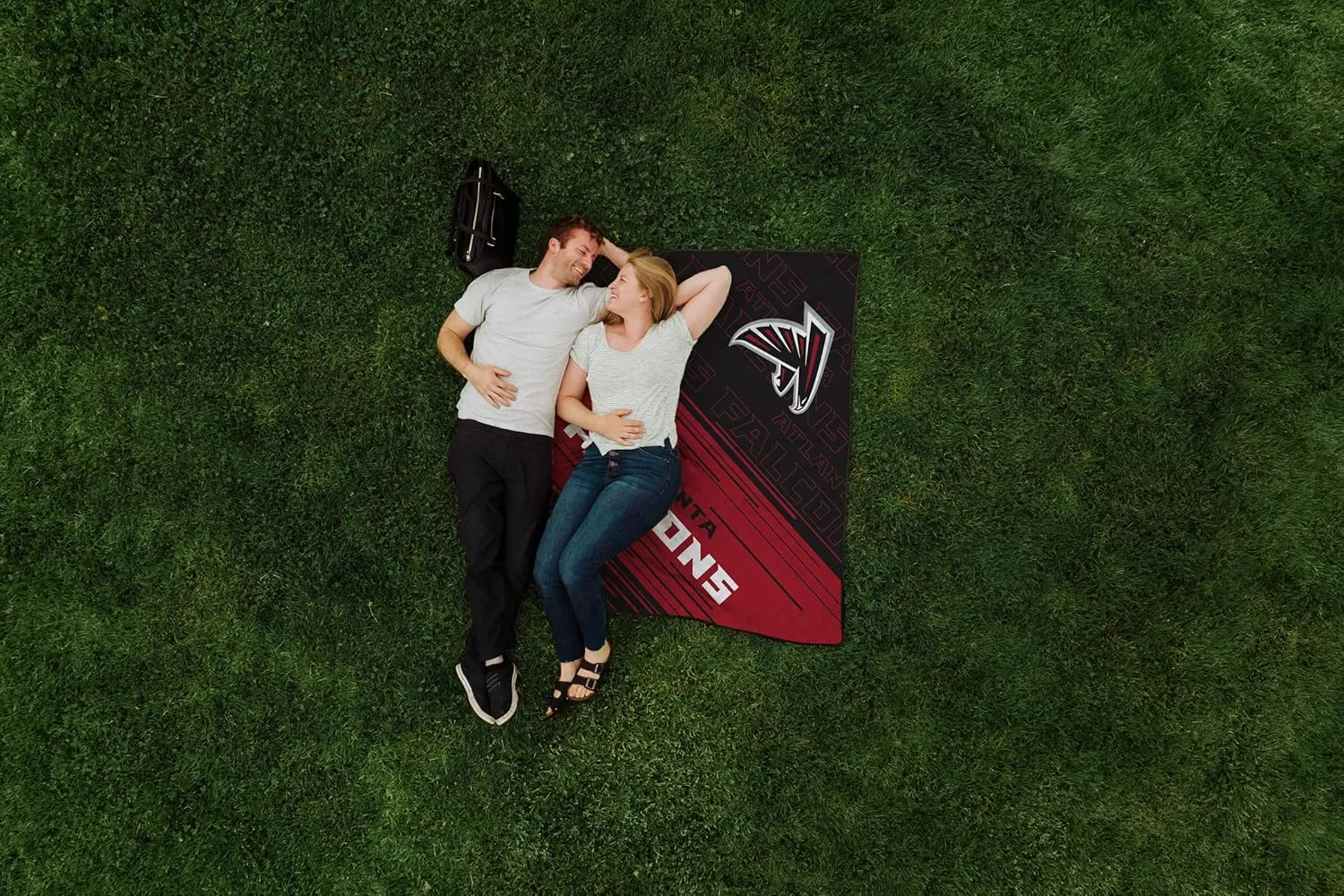 PICNIC TIME NFL Unisex-Adult NFL Impressa Picnic Blanket, Lightweight Beach Blanket, Machine Washable, Outdoor Blanket