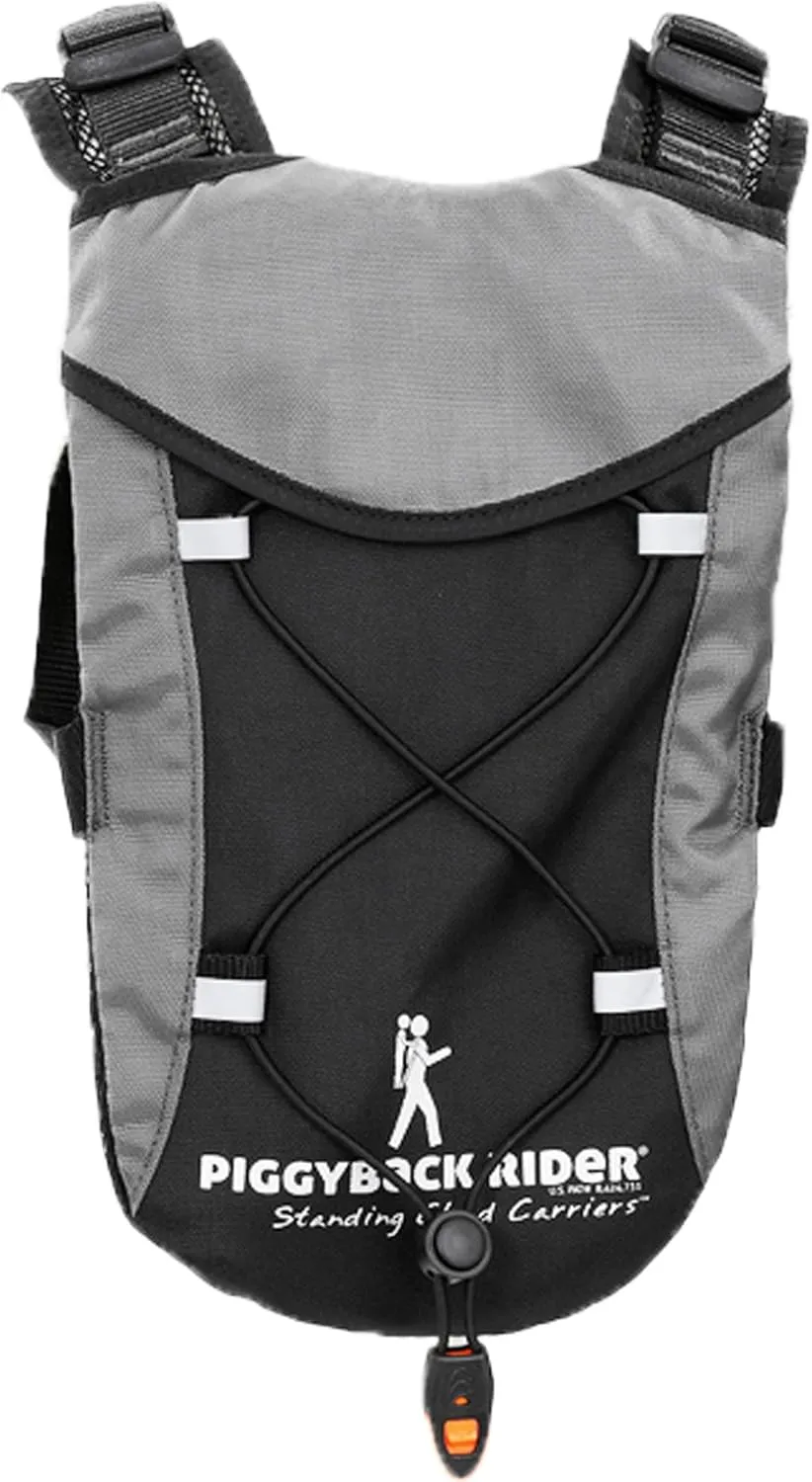 Piggyback Rider Kids Hydration Backpack - Child Safety Harness & Toddler Knapsack in 1 - Accessory for Scout Standing Child Carrier - Fits 1 Liter Hydration Bladder for Events, Hiking & More