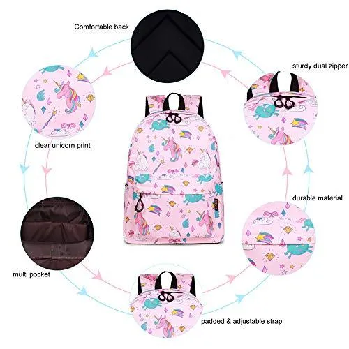 Pink Lightweight Backpack for Teen Girls