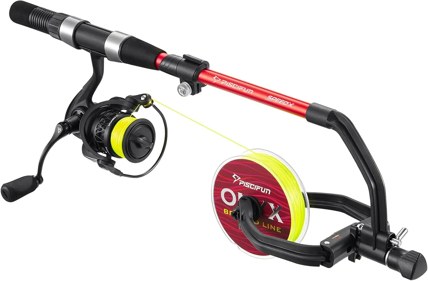 Piscifun Speed X Fishing Line Winder with Unwinding - Spooling Station for Spinning, Cast, and Spincast Reels