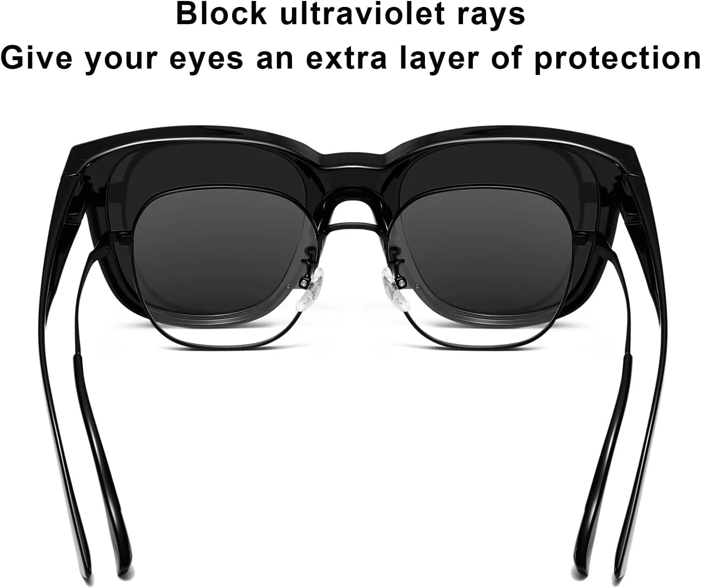 Polarized Sunglasses for Men and Women Warp Around Square Frame Driving Sun glasses UV Blocking