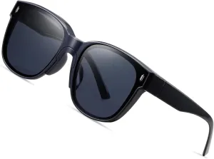 Polarized Sunglasses for Men and Women Warp Around Square Frame Driving Sun glasses UV Blocking
