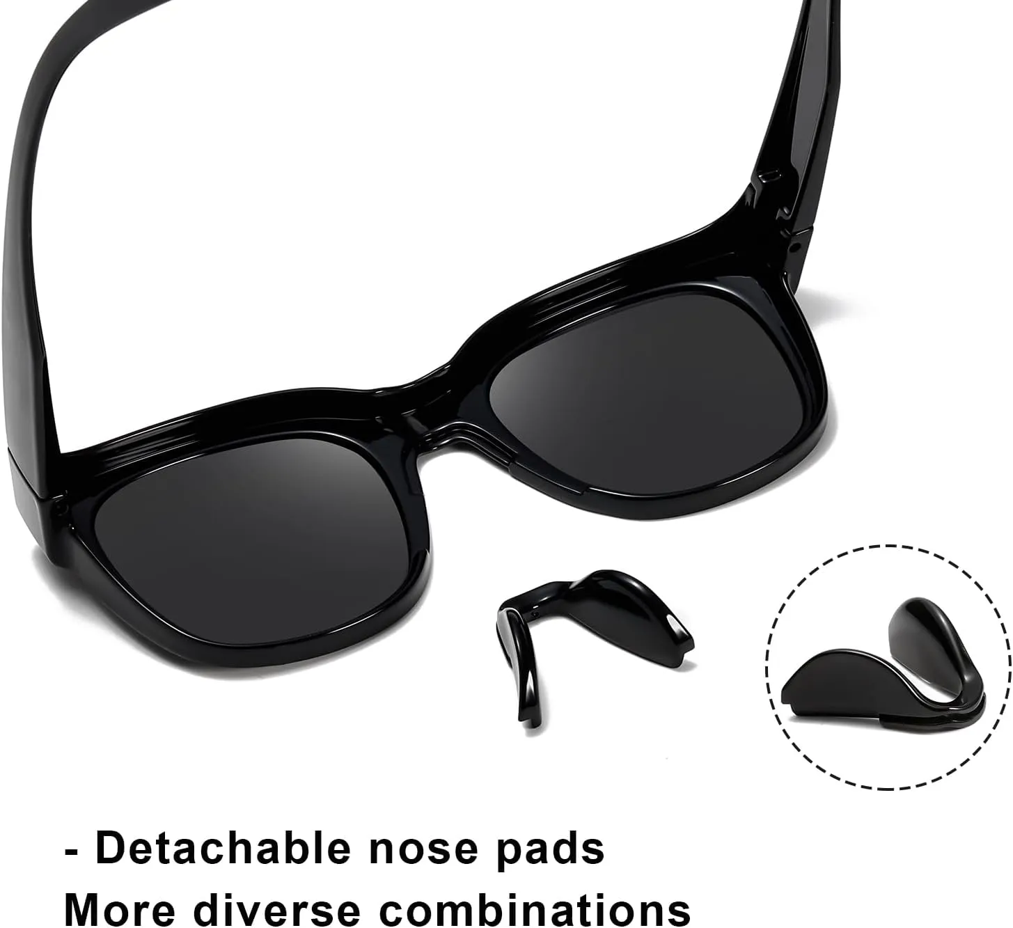 Polarized Sunglasses for Men and Women Warp Around Square Frame Driving Sun glasses UV Blocking