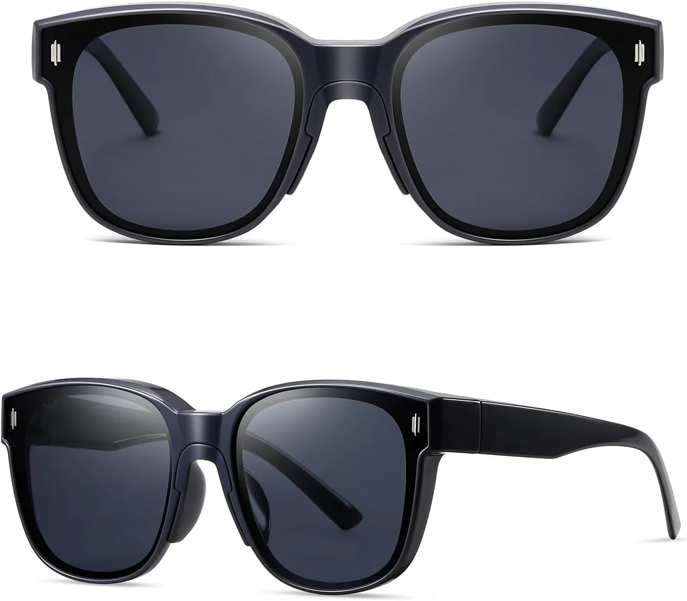 Polarized Sunglasses for Men and Women Warp Around Square Frame Driving Sun glasses UV Blocking