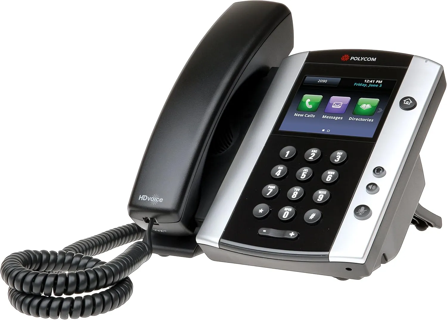 Polycom VVX 501 Corded Business Media Phone System - 12 Line PoE - 2200-48500-025 - AC Adapter (Not Included) - Replaces VVX 500 (130000)