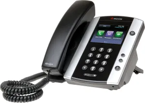 Polycom VVX 501 Corded Business Media Phone System - 12 Line PoE - 2200-48500-025 - AC Adapter (Not Included) - Replaces VVX 500 (130000)