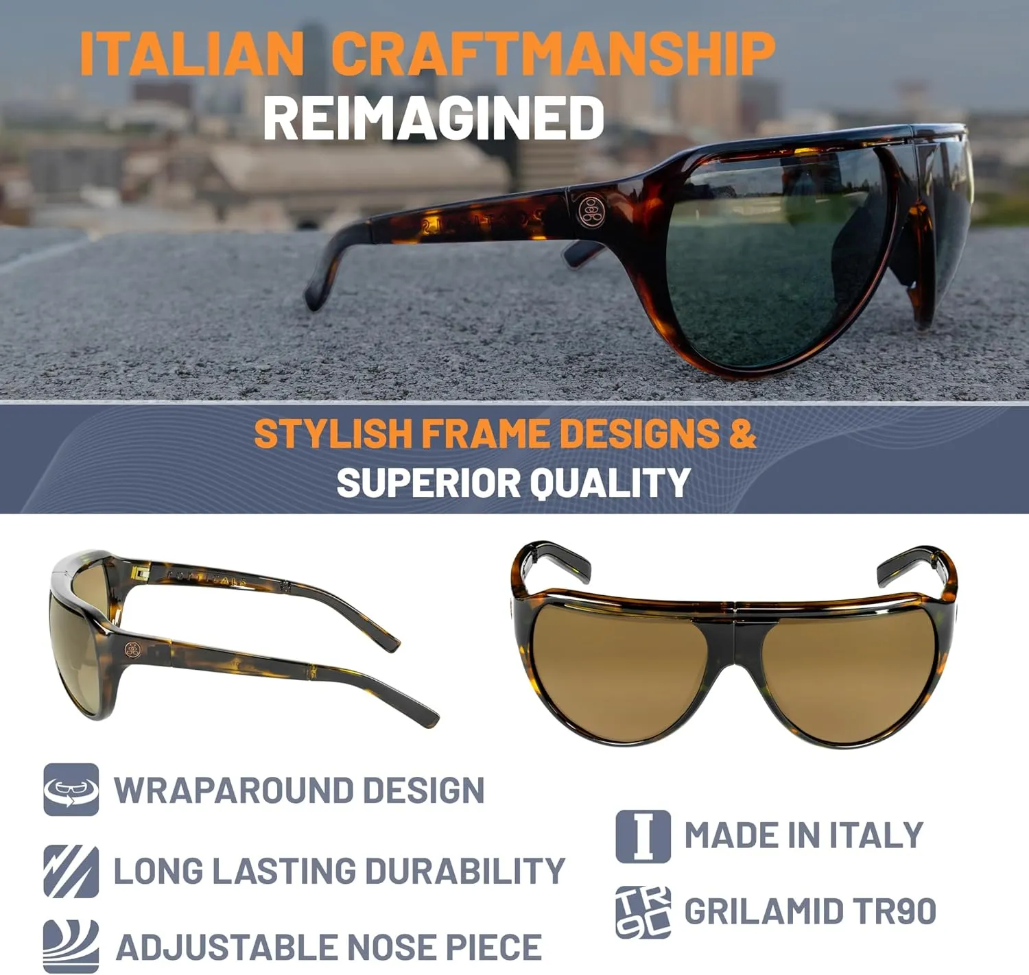 PopAir Foldable and Oversized Aviator Sunglasses for Women and Men