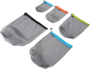 POPETPOP Backpacking Compression Sack Set Silk Sleeping Bag Liner Mesh Storage Bag for Outdoor Adventures