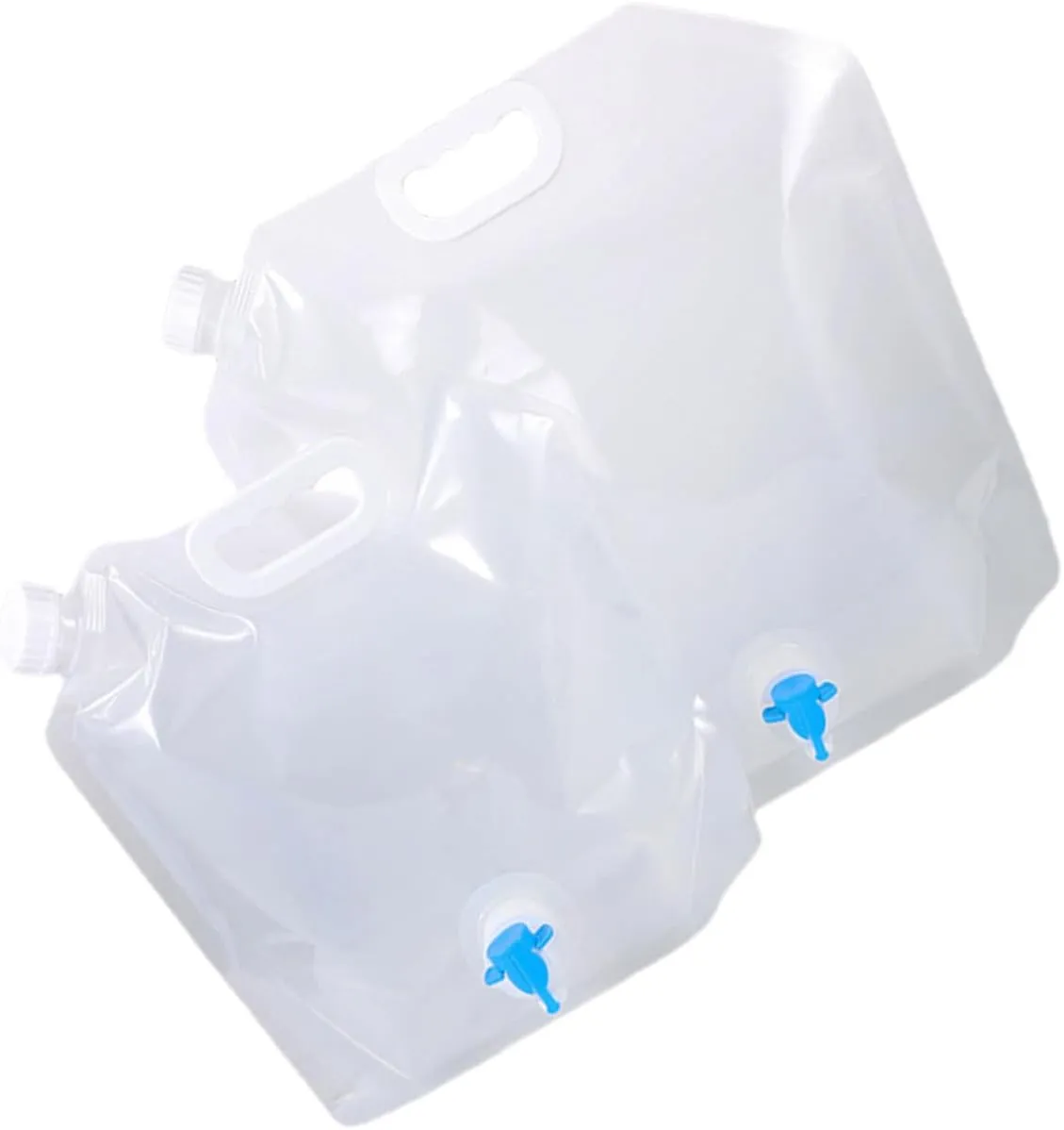 POPETPOP Portable Water Containers Collapsible Pouches Large Capacity for Camping Hiking Outdoor